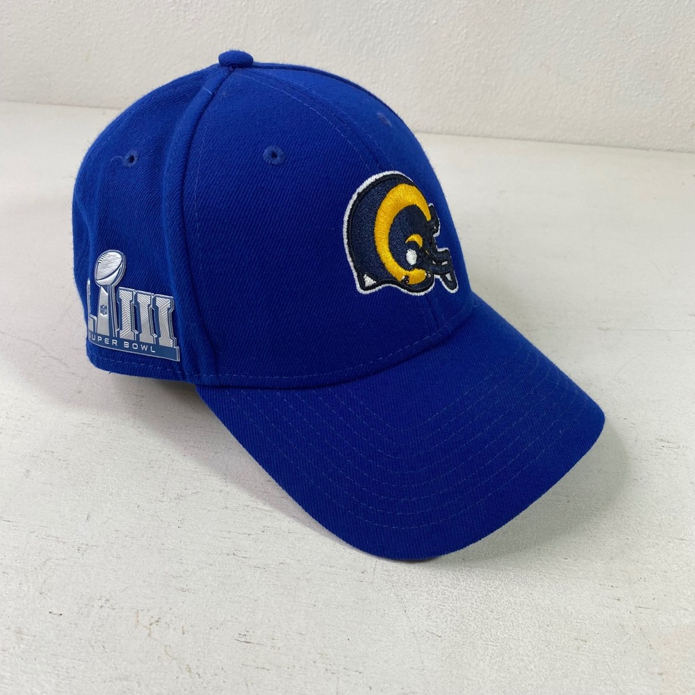 Los Angeles Rams Super Bowl LIII New Era 9FORTY Adjustable Hat Royal Blue Cap